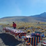 Café da manhã da agência Ayllu no Deserto do Atacama.